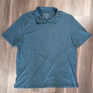 Municipal Sport Utility Gear Mens XXXL Polo Shirt Teal Blue Heathered Golf Top